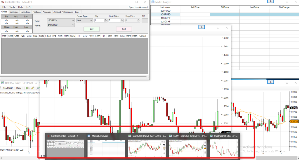 Windows On Ninjatrader Forex Trading Platform Forex Training Group Windows On Ninjatrader Forex Trading Platform Forex Training Group